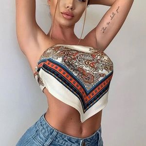 Fashion Nova Never Enough of You Crop Top Champagne